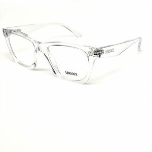 Versace Mod 3363-U 148 Crystal Transparent 52mm Glasses New Authentic
